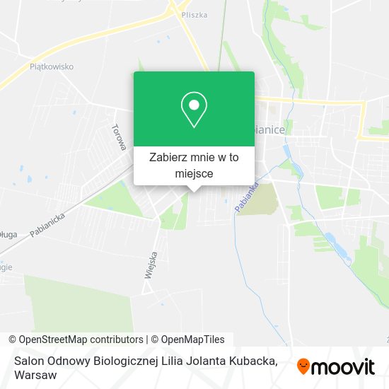 Mapa Salon Odnowy Biologicznej Lilia Jolanta Kubacka