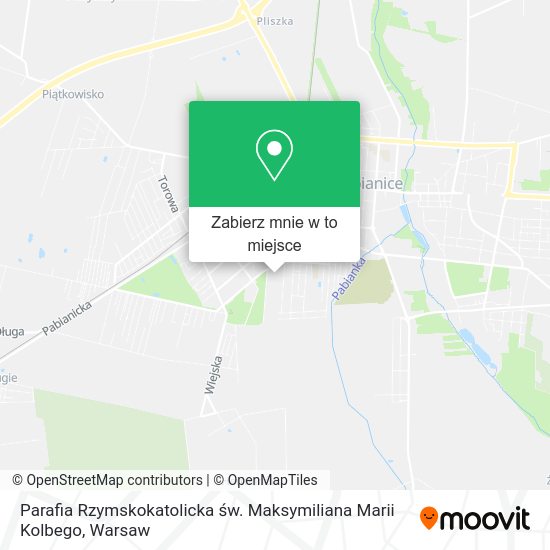 Mapa Parafia Rzymskokatolicka św. Maksymiliana Marii Kolbego