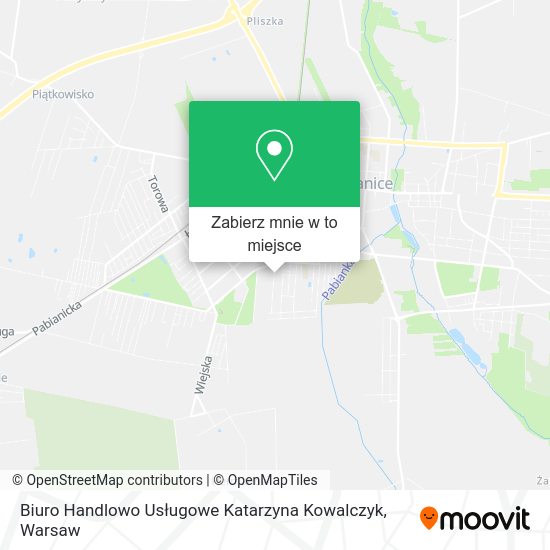 Mapa Biuro Handlowo Usługowe Katarzyna Kowalczyk