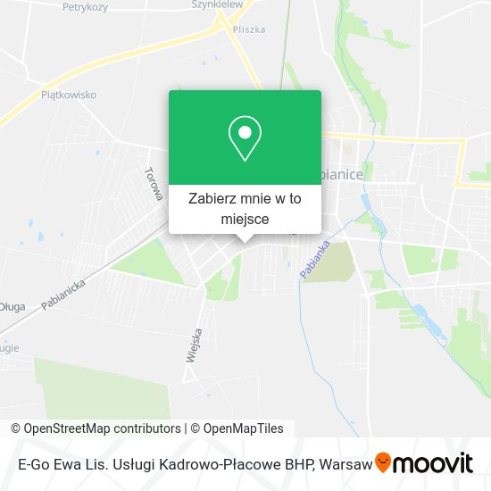 Mapa E-Go Ewa Lis. Usługi Kadrowo-Płacowe BHP