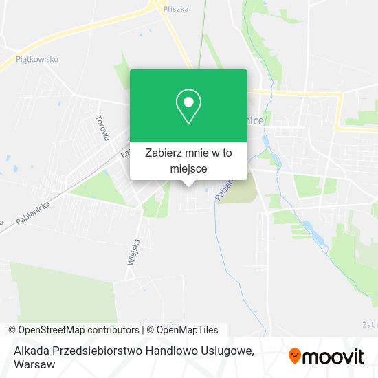 Mapa Alkada Przedsiebiorstwo Handlowo Uslugowe