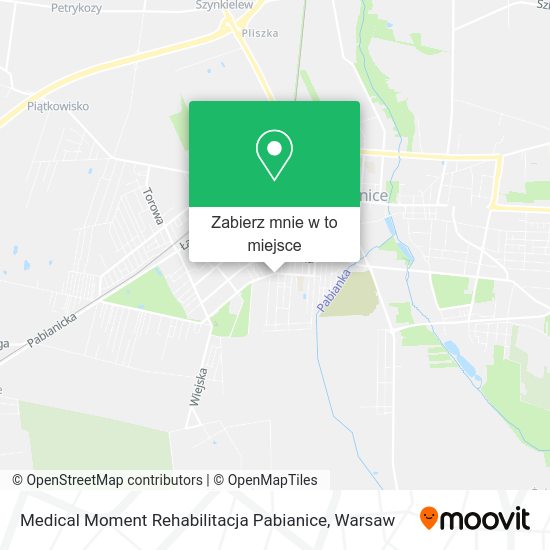 Mapa Medical Moment Rehabilitacja Pabianice