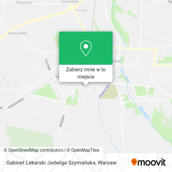 Mapa Gabinet Lekarski Jadwiga Szymańska