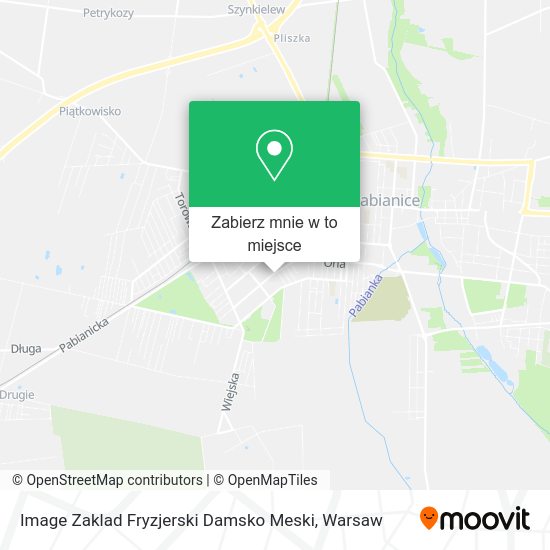 Mapa Image Zaklad Fryzjerski Damsko Meski