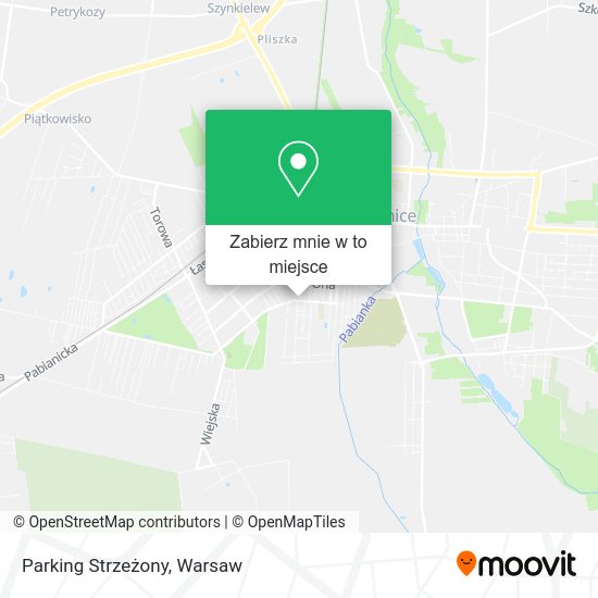 Mapa Parking Strzeżony