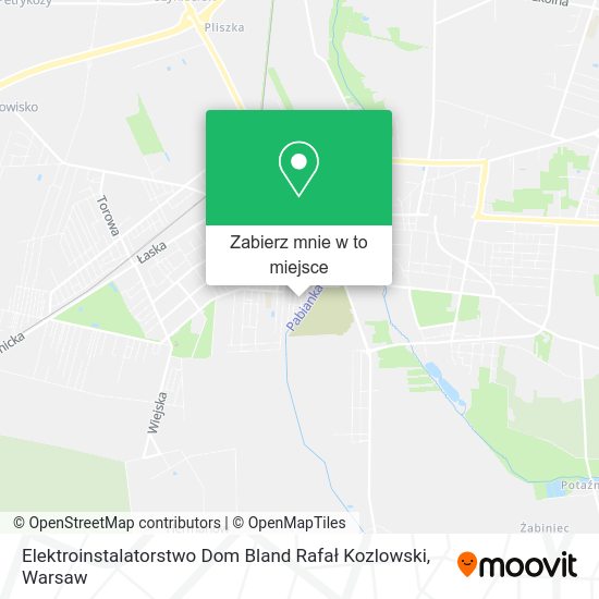 Mapa Elektroinstalatorstwo Dom Bland Rafał Kozlowski