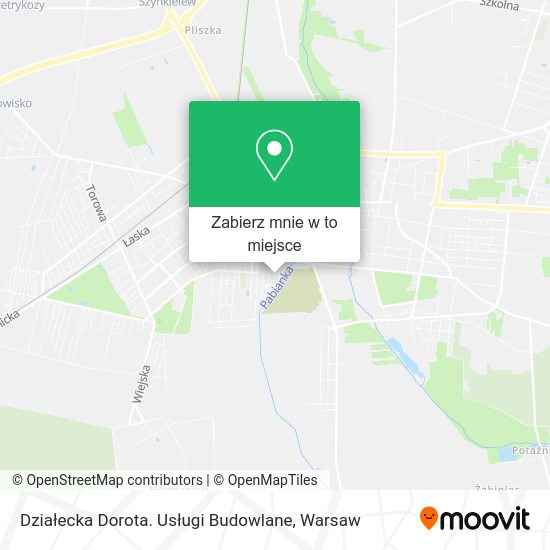 Mapa Działecka Dorota. Usługi Budowlane