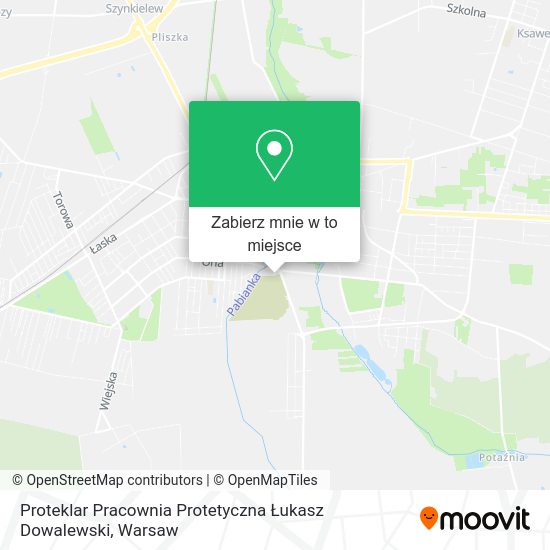 Mapa Proteklar Pracownia Protetyczna Łukasz Dowalewski