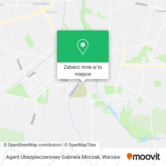 Mapa Agent Ubezpieczeniowy Gabriela Mirczak