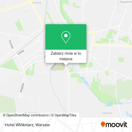 Mapa Hotel Włókniarz