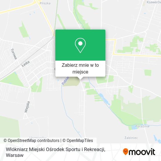 Mapa Włókniarz Miejski Ośrodek Sportu i Rekreacji