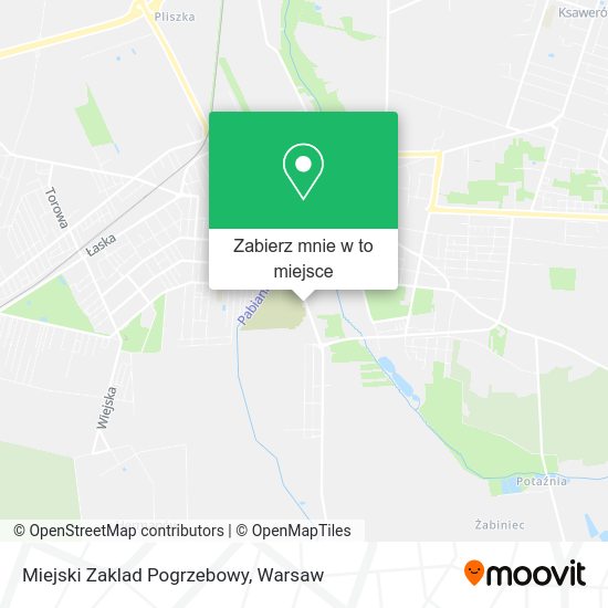 Mapa Miejski Zaklad Pogrzebowy