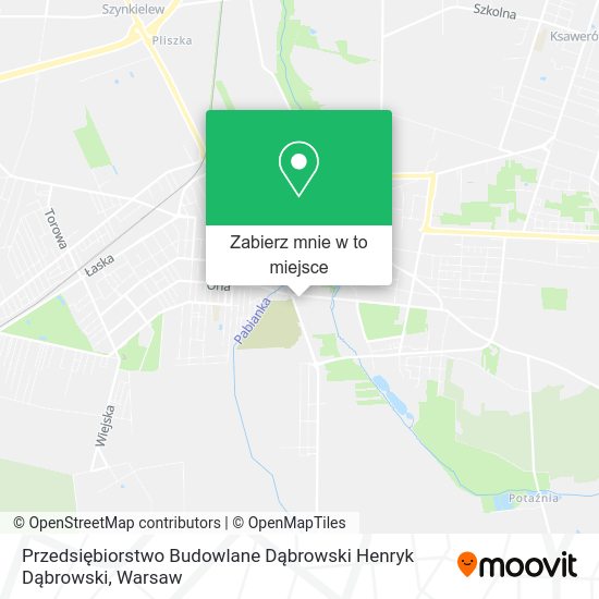 Mapa Przedsiębiorstwo Budowlane Dąbrowski Henryk Dąbrowski