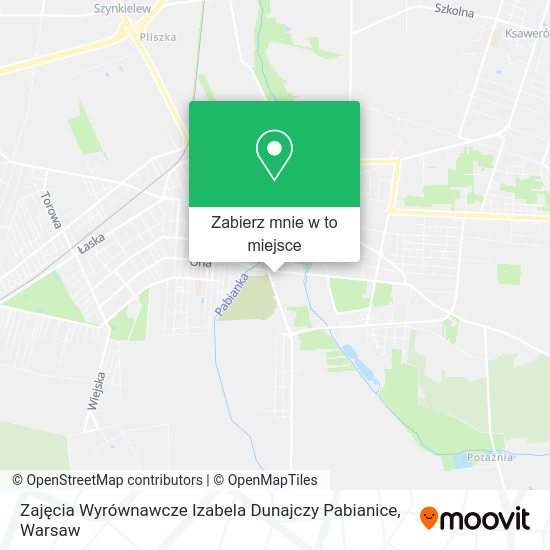 Mapa Zajęcia Wyrównawcze Izabela Dunajczy Pabianice