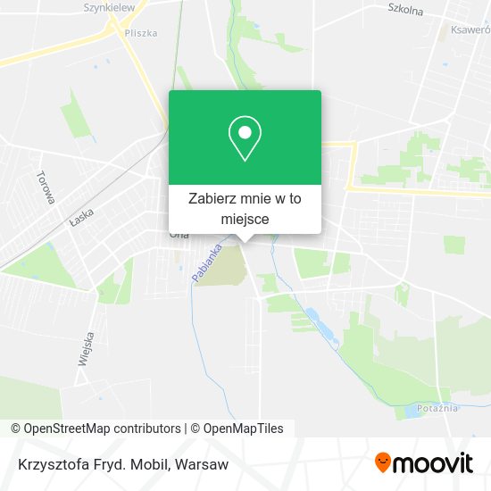 Mapa Krzysztofa Fryd. Mobil