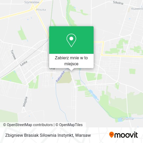 Mapa Zbigniew Brasiak Siłownia Instynkt