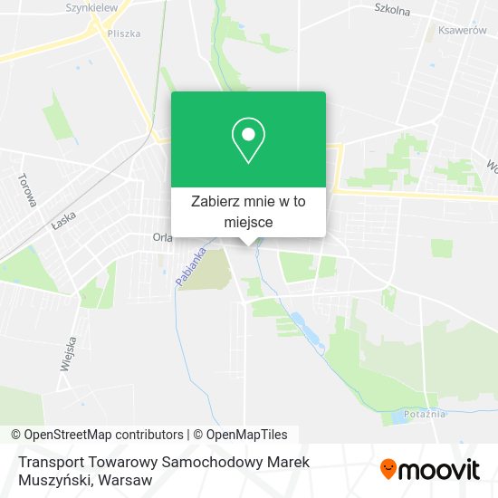 Mapa Transport Towarowy Samochodowy Marek Muszyński