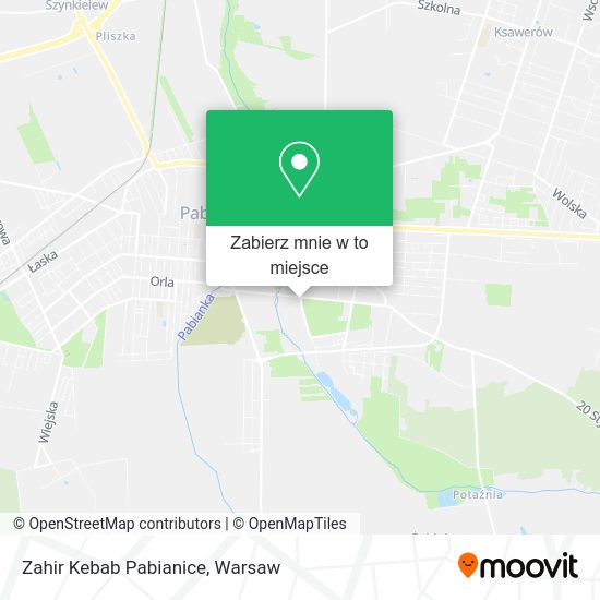 Mapa Zahir Kebab Pabianice