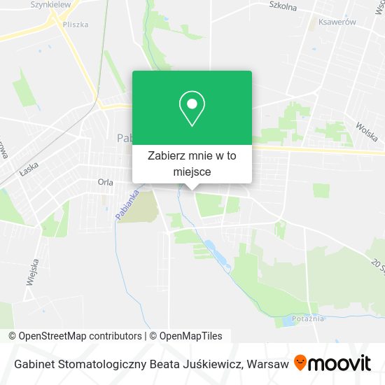 Mapa Gabinet Stomatologiczny Beata Juśkiewicz