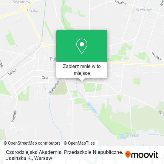 Mapa Czarodziejska Akademia. Przedszkole Niepubliczne. Jasińska K.