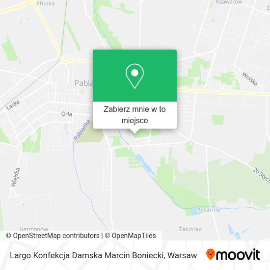 Mapa Largo Konfekcja Damska Marcin Boniecki