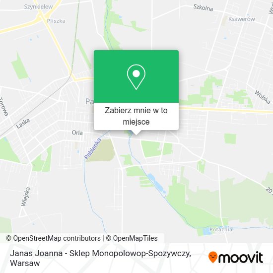 Mapa Janas Joanna - Sklep Monopolowop-Spozywczy