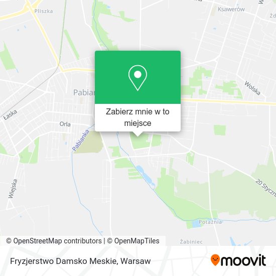 Mapa Fryzjerstwo Damsko Meskie