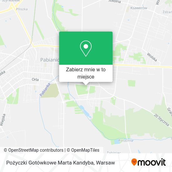 Mapa Pożyczki Gotówkowe Marta Kandyba