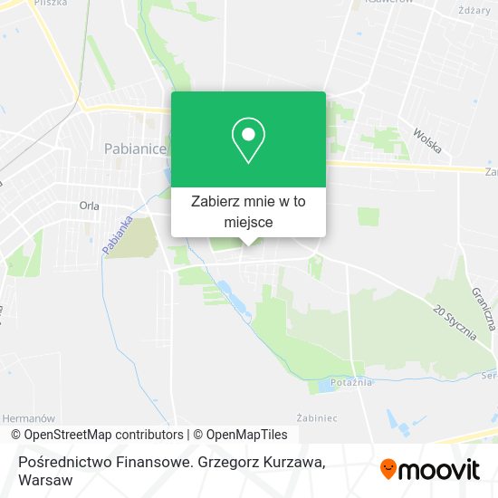 Mapa Pośrednictwo Finansowe. Grzegorz Kurzawa