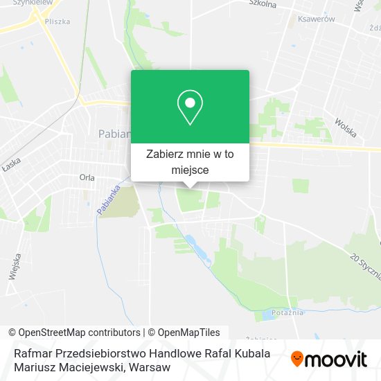 Mapa Rafmar Przedsiebiorstwo Handlowe Rafal Kubala Mariusz Maciejewski