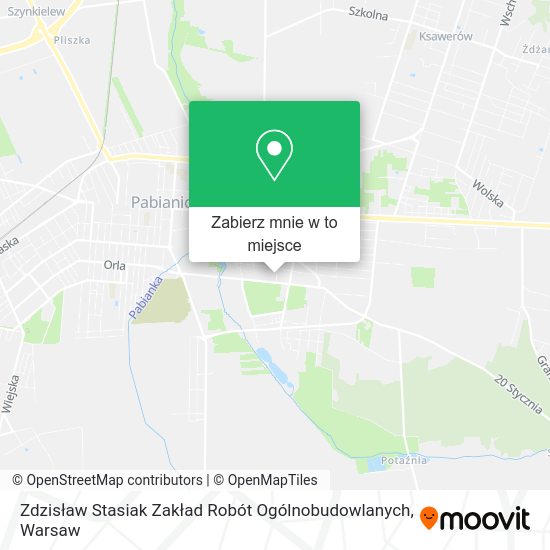 Mapa Zdzisław Stasiak Zakład Robót Ogólnobudowlanych