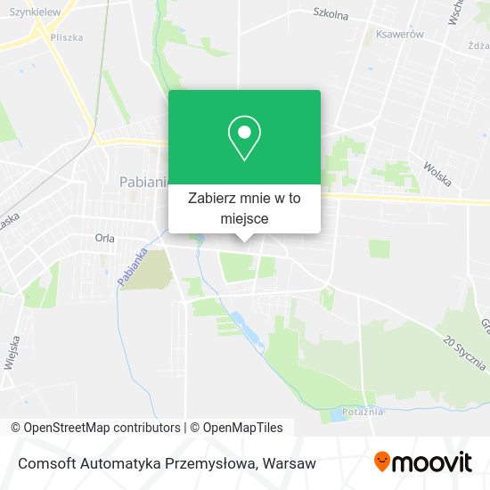 Mapa Comsoft Automatyka Przemysłowa