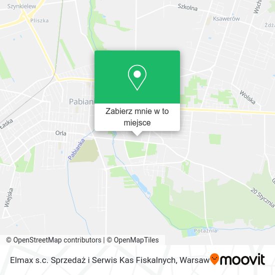 Mapa Elmax s.c. Sprzedaż i Serwis Kas Fiskalnych