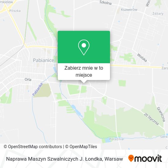 Mapa Naprawa Maszyn Szwalniczych J. Łondka