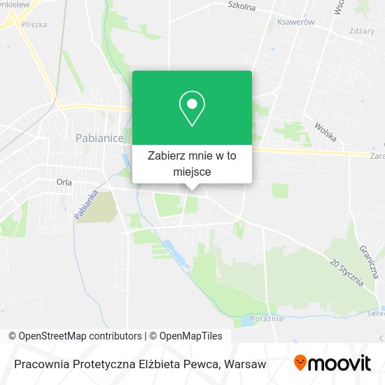 Mapa Pracownia Protetyczna Elżbieta Pewca