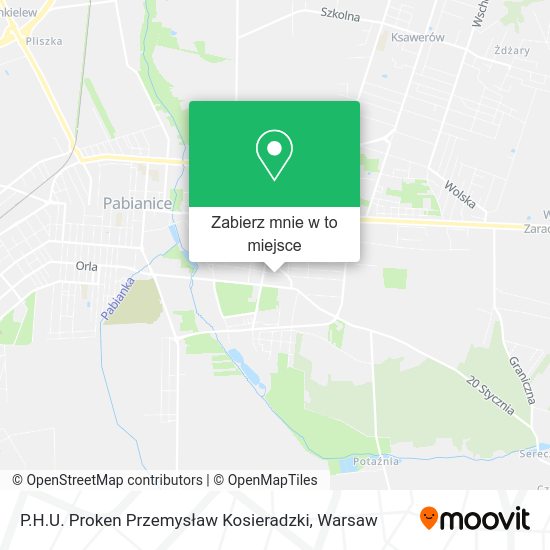 Mapa P.H.U. Proken Przemysław Kosieradzki