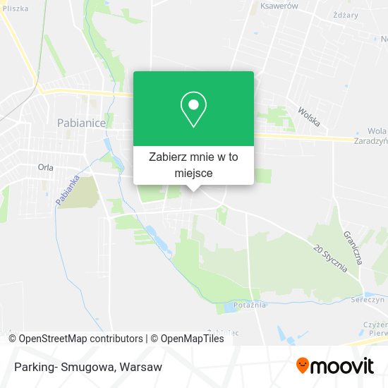 Mapa Parking- Smugowa