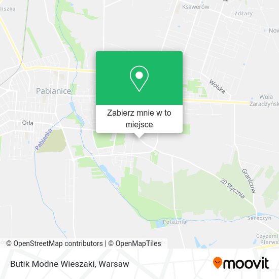 Mapa Butik Modne Wieszaki