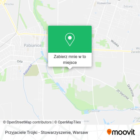 Mapa Przyjaciele Trójki - Stowarzyszenie