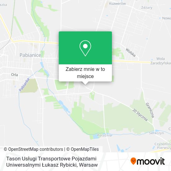 Mapa Tason Usługi Transportowe Pojazdami Uniwersalnymi Łukasz Rybicki