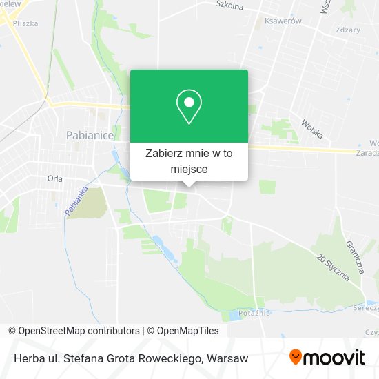 Mapa Herba ul. Stefana Grota Roweckiego