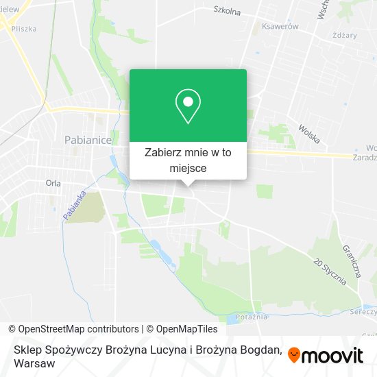 Mapa Sklep Spożywczy Brożyna Lucyna i Brożyna Bogdan