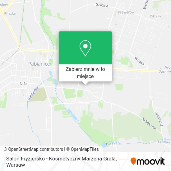 Mapa Salon Fryzjersko - Kosmetyczny Marzena Grala