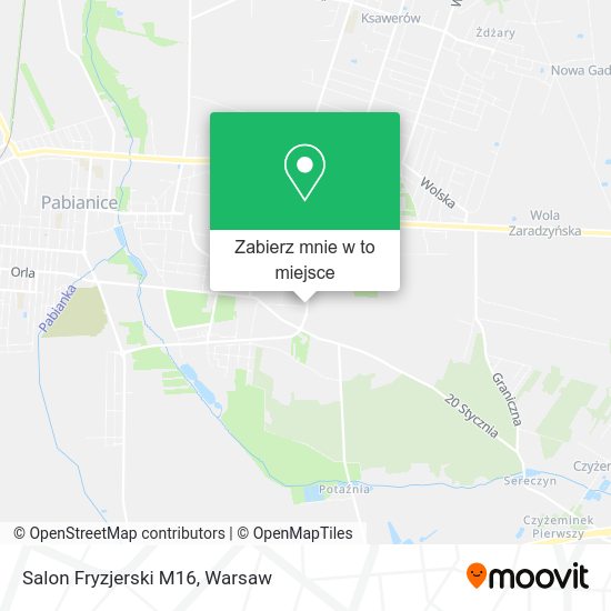 Mapa Salon Fryzjerski M16