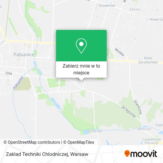 Mapa Zaklad Techniki Chlodniczej