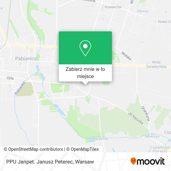 Mapa PPU Janpet. Janusz Peterec