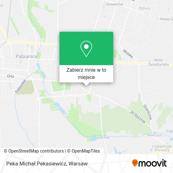 Mapa Peka Michał Pekasiewicz