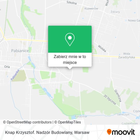 Mapa Knap Krzysztof. Nadzór Budowlany