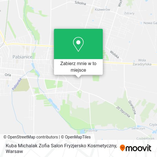 Mapa Kuba Michalak Zofia Salon Fryzjersko Kosmetyczny