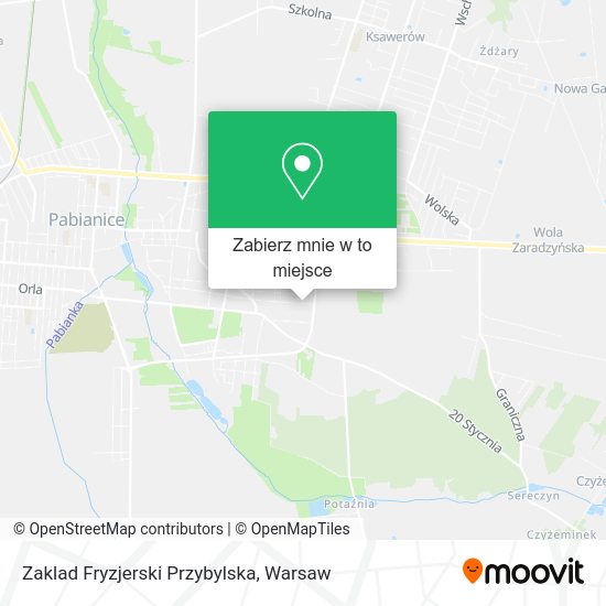 Mapa Zaklad Fryzjerski Przybylska